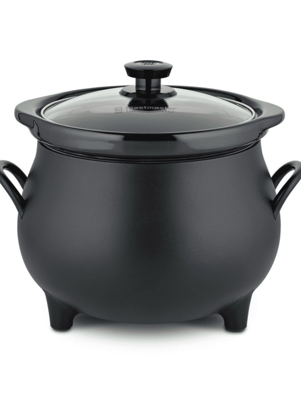 Toastmaster Black Cauldron CrockPot with Glass Lid - Home Kitchen